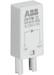ABB STOTZ-KONTAKT CR-P/M 42, CR-P/M 42 plug-in module diode and LED red, 6-24VDC, A1+, A2-, 1SVR405652R0000