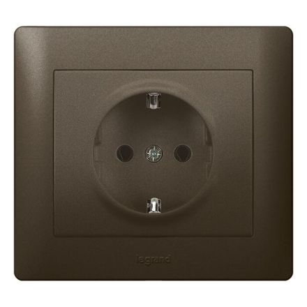 Legrand 771262 socket Galea dark bronze , (Bronze)
