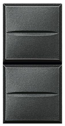 Bticino HS4036 double button, (anthracite)