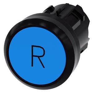 Siemens 3SU1000-0AB50-0AR0 push button 22mm round blue symbol R