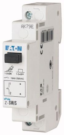 Eaton Z-SW/S control switch, 1S, 16A, 250V, 276300