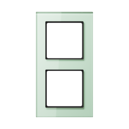 Jung AC582GLWMT glass frame 2-way, vertical and horizontal mounting, glass, A CREATION, matt white