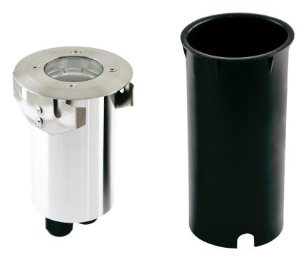 EVN 673210 round aluminum IP66 GU10 max.35W 230V recessed floor spotlight