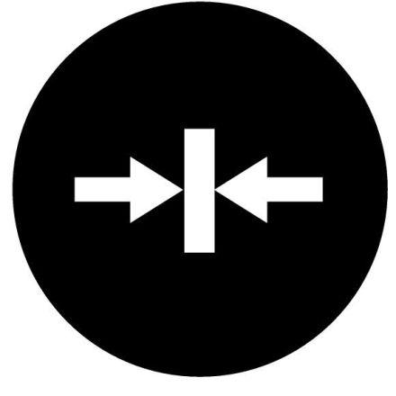 Eaton M22-XDH-S-X14 button plate, high black, symbol clamping, 218225