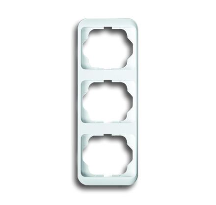 Busch-Jaeger 1733-24G cover frame, 3-way frame studio white high gloss