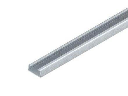 Kleinhuis 2762/2 2M ST TZN unperforated 34x15mm 2000mm profile rail