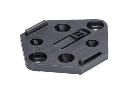 Wieland 06.562.5853.1 for RST16 VB SW black mounting plate