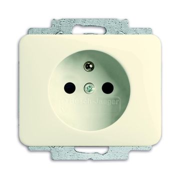 Busch-Jaeger 20 MUCKS-22G-500 socket insert, with earthing pin special plug devices ivory/white