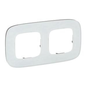 Legrand 755542 frame Valena Allure 2-WAY WHITE GLASS, (white)