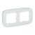 Legrand 755542 frame Valena Allure 2-WAY WHITE GLASS, (white)