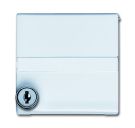 Busch-Jaeger 2118 GKSLN/11-34 intermediate ring with hinged lid, lockable, same locking alpine white