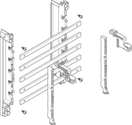 ABN deep 40mm with CU 12x5mm 5-pole 70mm busbar module (MTSC12515)
