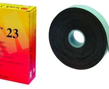 3M 7000007286 #23-19MM/9M BLACK ISO-TAPE-ETHYLENE-RUBBER