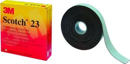 3M 7000007286 #23-19MM/9M BLACK ISO-TAPE-ETHYLENE-RUBBER