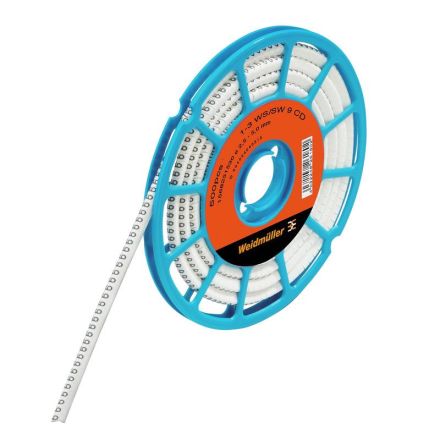 Weidmüller 01568250003 CLI C 1-3 WS/SW 3 CD 3x4.2mm white conductor marker