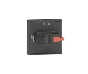 ABB Stotz-Kontakt OHBS3PH, selector handle 0 OFF-1 ON black shaft 6mm IP54 for load break. , 1SCA105236R1001