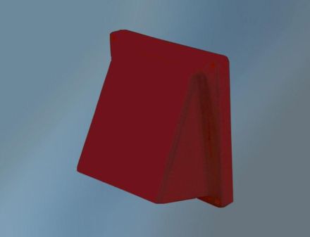 Quellmalz 12.62032Z Ventilation hood plastic Ø 125 brick red
