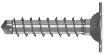 Reisser SK7025V138-0490244-1 screw, countersunk head, locking toothing, SIT®, drill point, 4.9 x 24, stainless steel A2, threaded, pass., 1x sliding, pack of 200, with bit