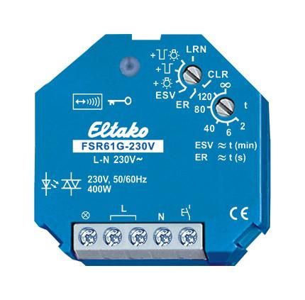 Eltako 30100029 wireless impulse switching relay FSR61G-230V noiseless