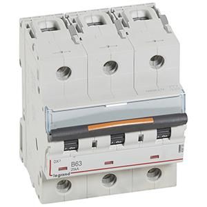 Legrand 409735 Circuit breaker DX3 B63A 3P 25KA 4, 5M