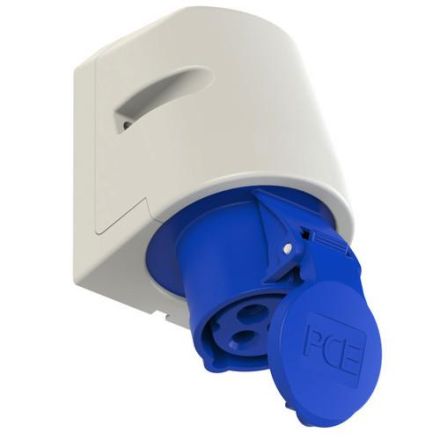 PCE 113-6 16A 3-pole 6h 230V IP44 wall socket