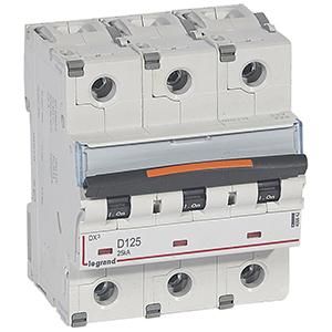 Legrand 409842 Circuit breaker DX3 D125A 3P 25KA 4, 5M