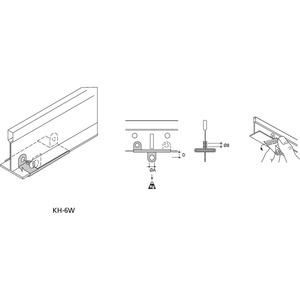 ABB Stotz-Kontakt 7TCA084030R1478 KH-6W T-profile rail clip