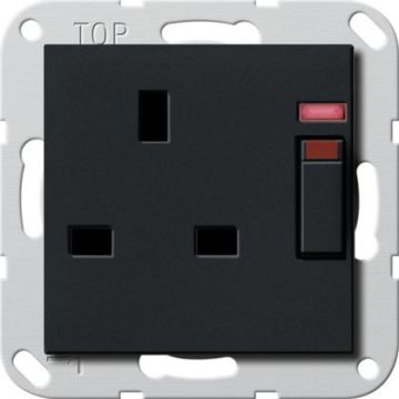 Gira 2780005 BS 13 A control+SH Sys55 sw socket