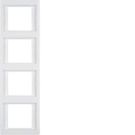 Berker 13437009 frame polar white, glossy Berker K.1