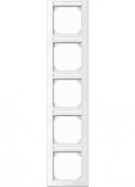 MERTEN 470525 frame 5-way vertical active white glossy