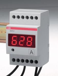 ABB Stotz-Kontakt AMTD-1-R, AC digital ammeter with alarm relay for DIN rail mounting, 2CSM274773R1011