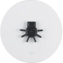 Berker 16512049 Rocker with clear lens and touch-sensitive symbol light polar white, glossy Berker R