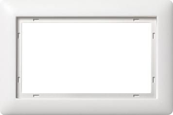 Gira 100104 cover frame 1.5-way Standard 55 pure white matt