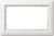 Gira 100104 cover frame 1.5-way Standard 55 pure white matt