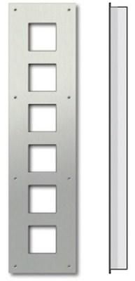 TCS ZAU2006-0030 for 6 AMI modules front panel flush-mounted box