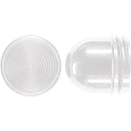 Jung 37.02 screw cover flat, for lamps with max. 35 mm total length, thermoplastic, clear