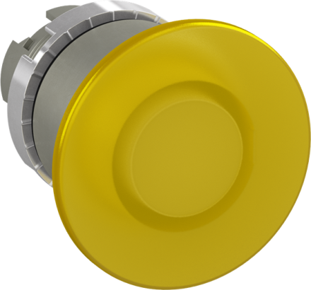 ABB Stotz-Kontakt 1SFA184553R9103 P9MEM4GL 40mm yellow illuminated metal mushroom button