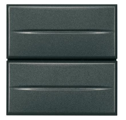 Bticino HS4036/2 double button, (anthracite)