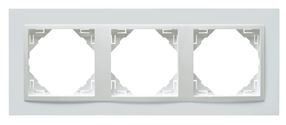 EFAPEL TRIPLE FRAME WHITE/WHITE