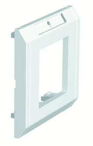 OBO Bettermann ADR 45/1 1-way pure white cover frame, 6258034
