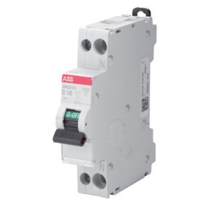 ABB Stotz-Kontakt SN201 M B16 B16A1-pole+N 10ka circuit breaker, 2CSS275101R0165