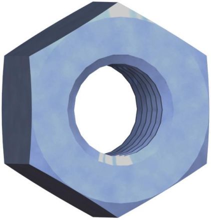 Reisser 000934S021-180000S-1 DIN 934 nuts, hexagon, M 18, steel, galvanized, blue pass., pack of 25
