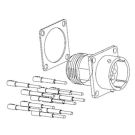 ABB Stotz-Kontakt JSHK1-C, Cannon pin connector 12-pin for control cabinet mounting, 2TLA020003R0700