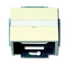 Busch-Jaeger 1758-82 central plate, with support ring ivory white