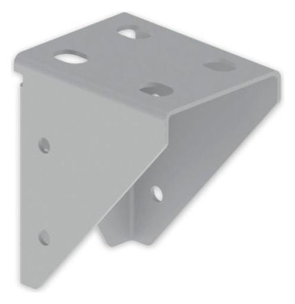 Unex 66990 perforated light grey RAL7035 Epox.Steel plug connection