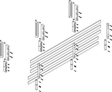 ABN deep 60mm with CU 30x5mm 5-pole 32mm busbar module (MTSC43645)