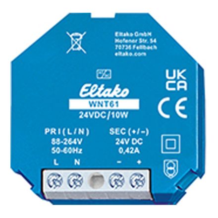 ELTAKO WNT61-24VDC/10W wide-range switching power supply UP | 24 V