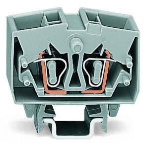 Wago 264-721 TS15 2.5qmm grey 4 conductor mini feed-through terminal