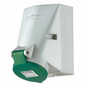 Mennekes 1754 wall socket TwinCONTACT 16A 4-pole 2h 50-500V