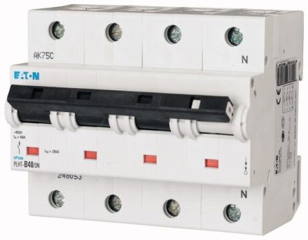 Eaton PLHT-C40/3N circuit breaker, 40A, 3p+N, C-Char , 248062